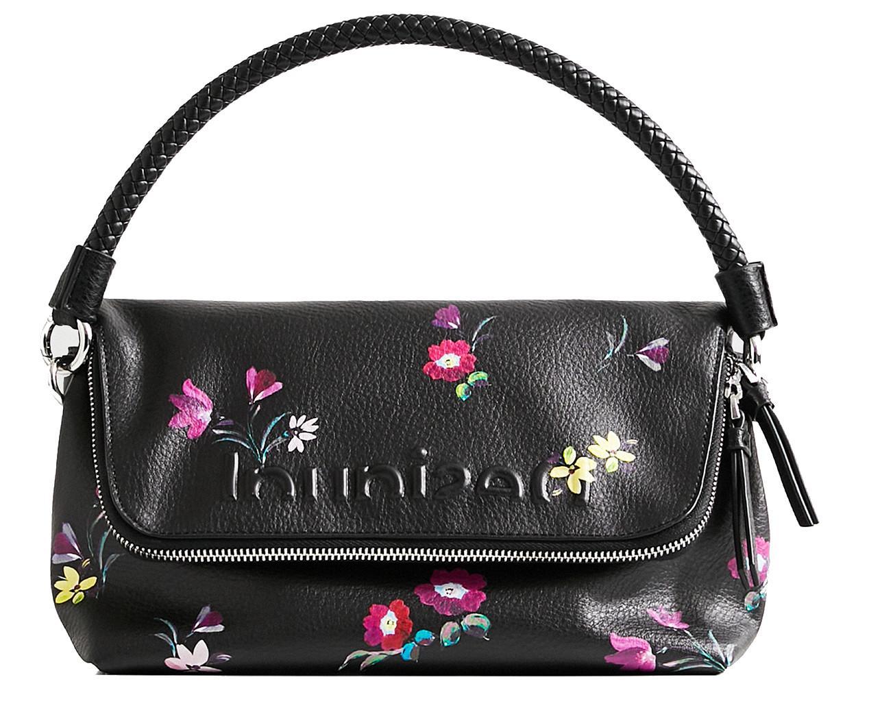 Überschlagtasche Little Bia Venecia Blumenprint schwarz Desigual