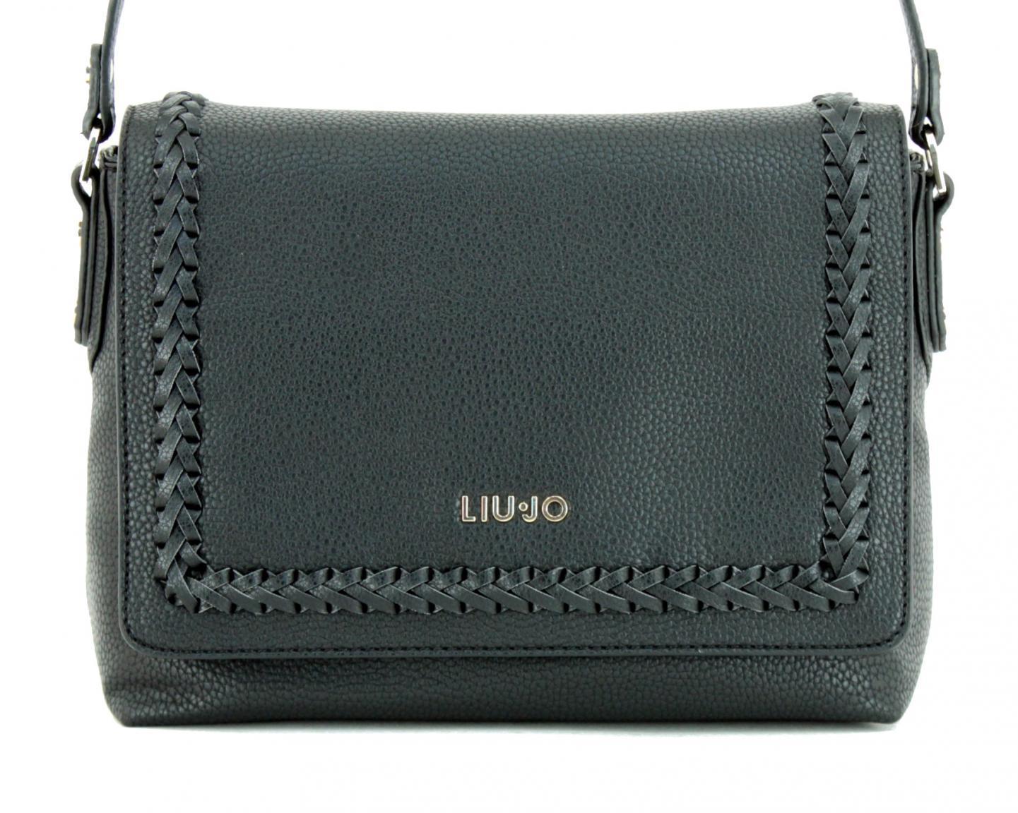 Überschlagtasche Liu Jo Crossbody Ceresio grau geflochten