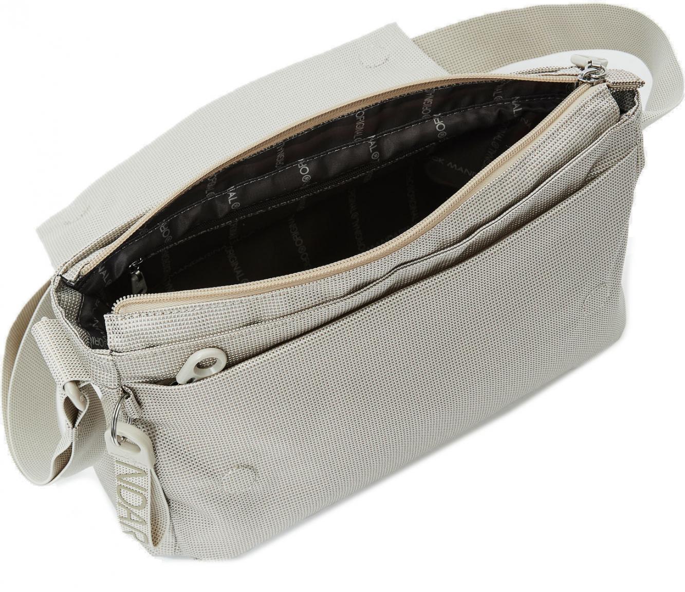 Überschlagtasche MD20 Messender Whitecap Gray beige Mandarina Duck