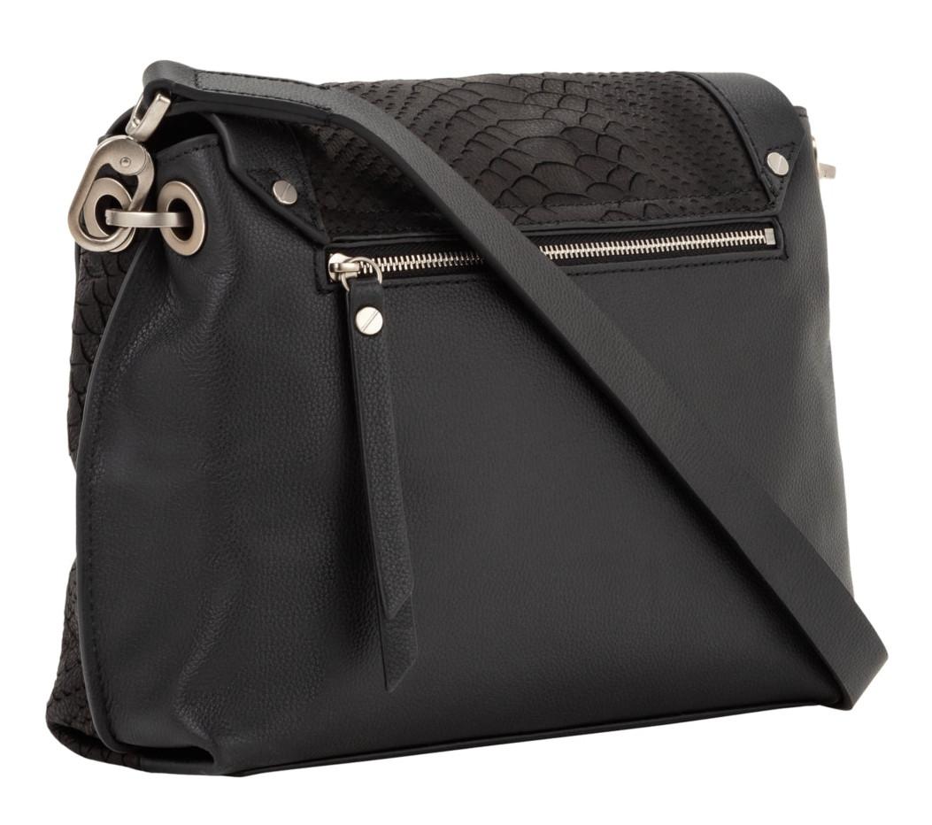 Überschlagtasche Scouri Crossbody Python Liebeskind schwarz