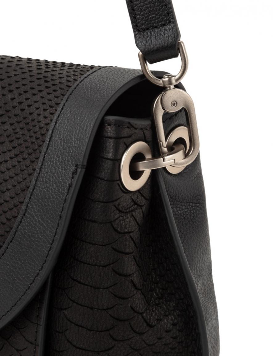 Überschlagtasche Scouri Crossbody Python Liebeskind schwarz