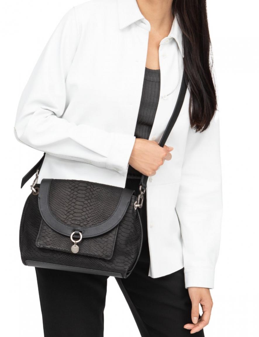 Überschlagtasche Scouri Crossbody Python Liebeskind schwarz