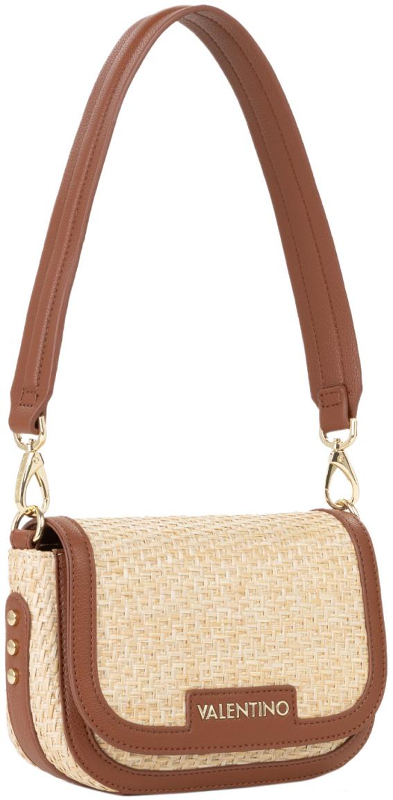Überschlagtasche Valentino kompakt Demetra braun Bast Naturale