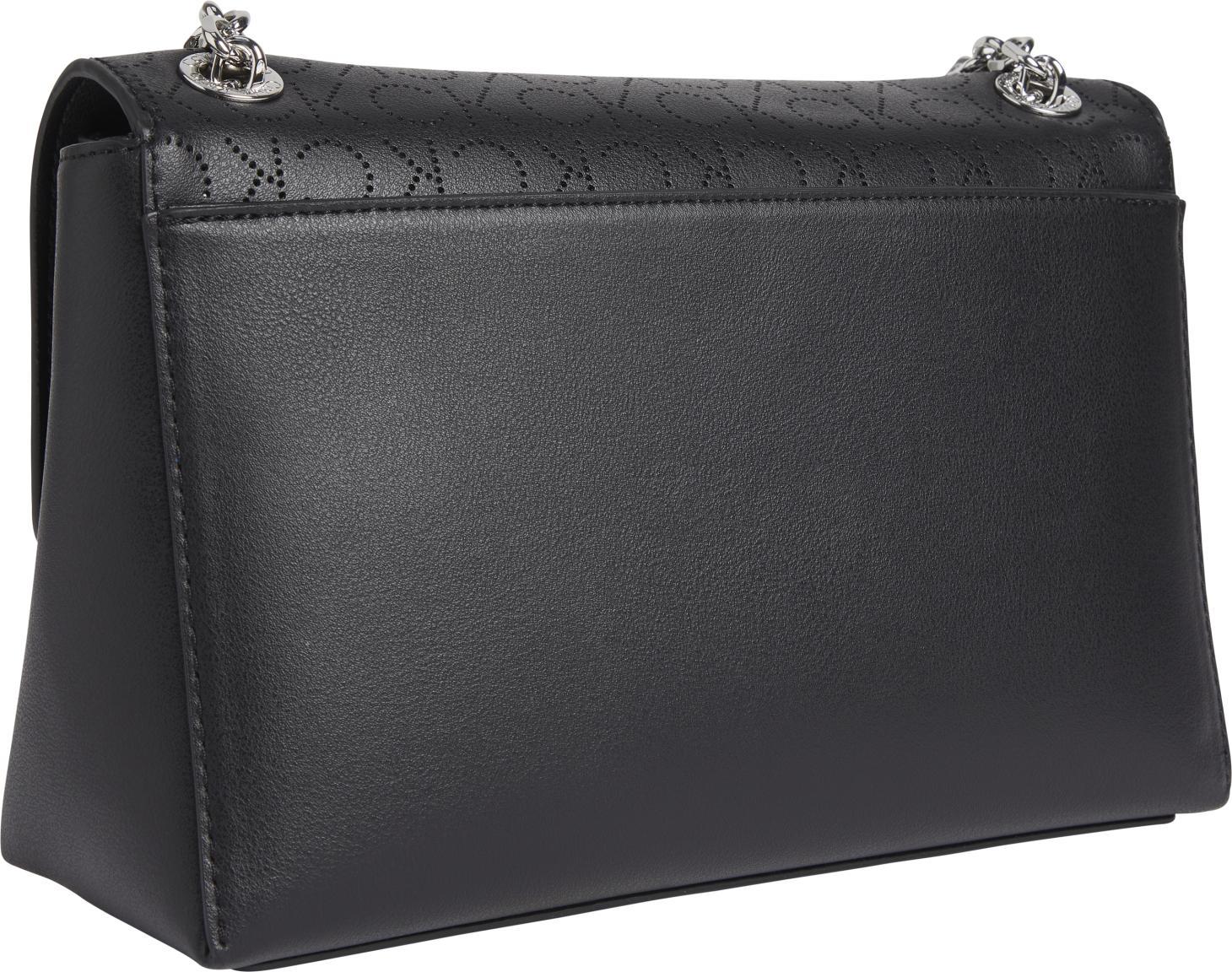 Überschlagtasche mit Drehverschluss Calvin Klein Re-Lock Crossbody schwarz