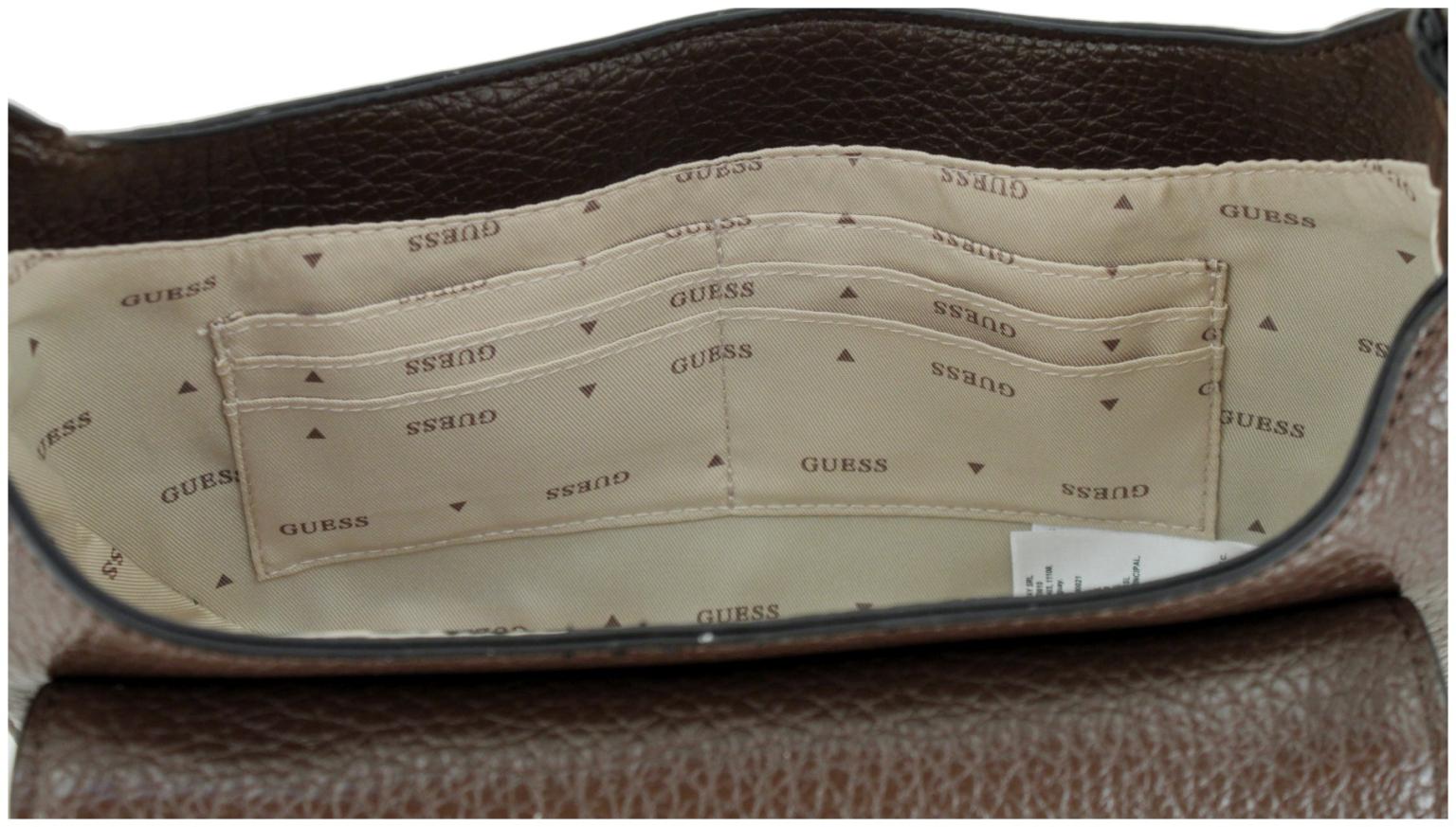 Überschlagtasche schwarz Guess Marsha Wechselriemen