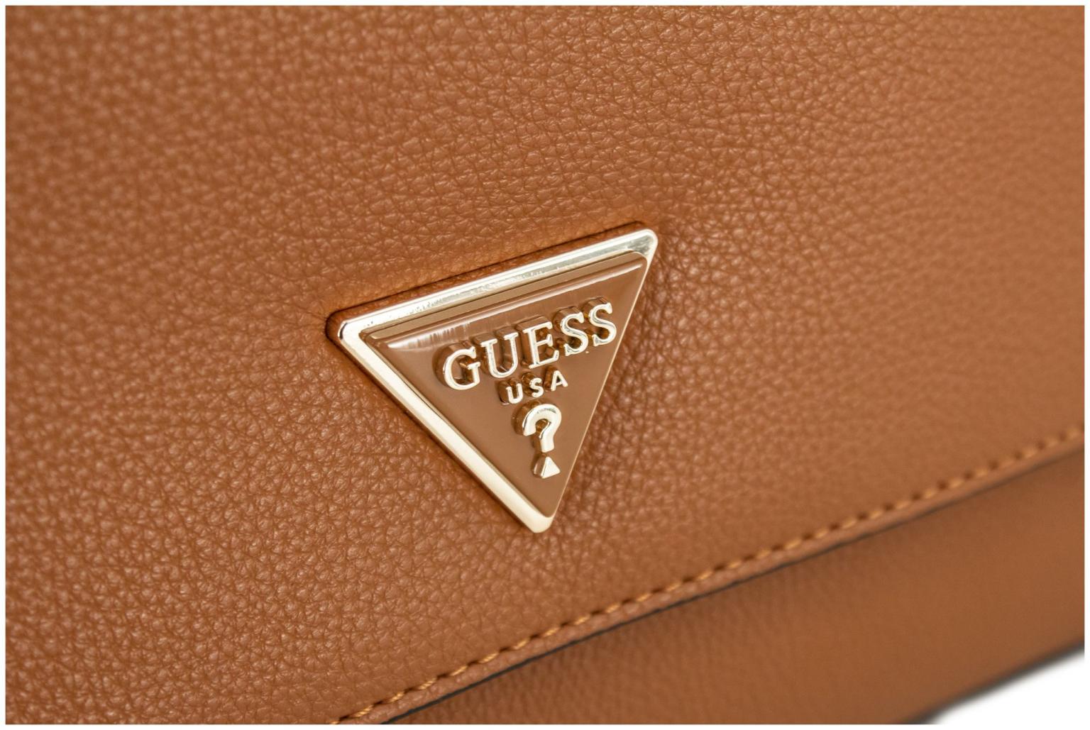 Überschlagtasche schwarz Ziernieten Guess Meridian Flap Crossbody