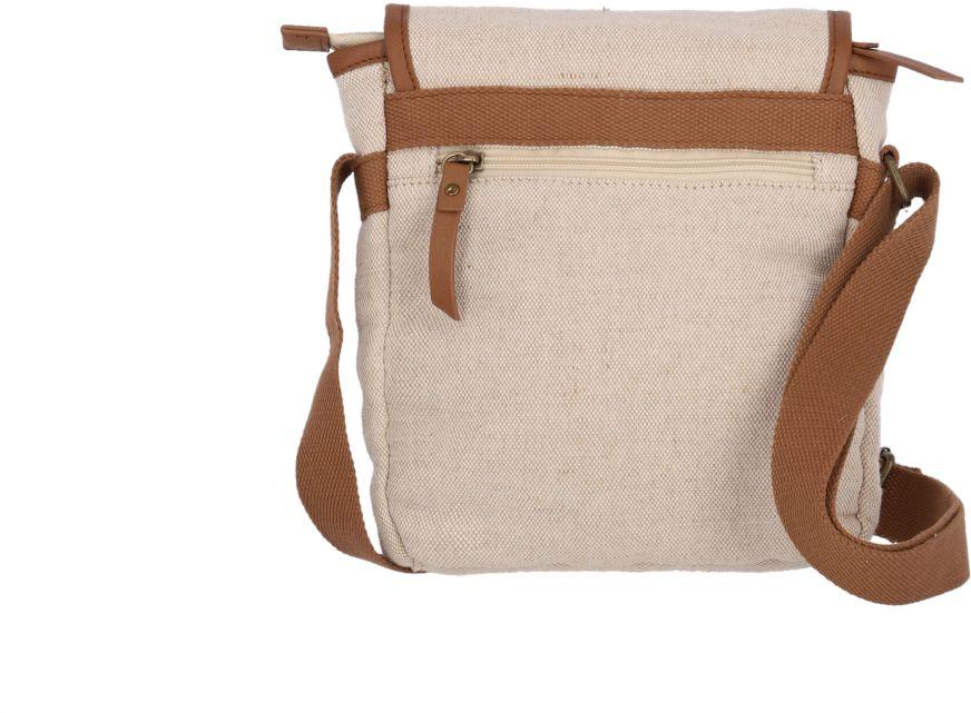 Überschlagtasche unisex hellbeige Travelite Hempline Nature