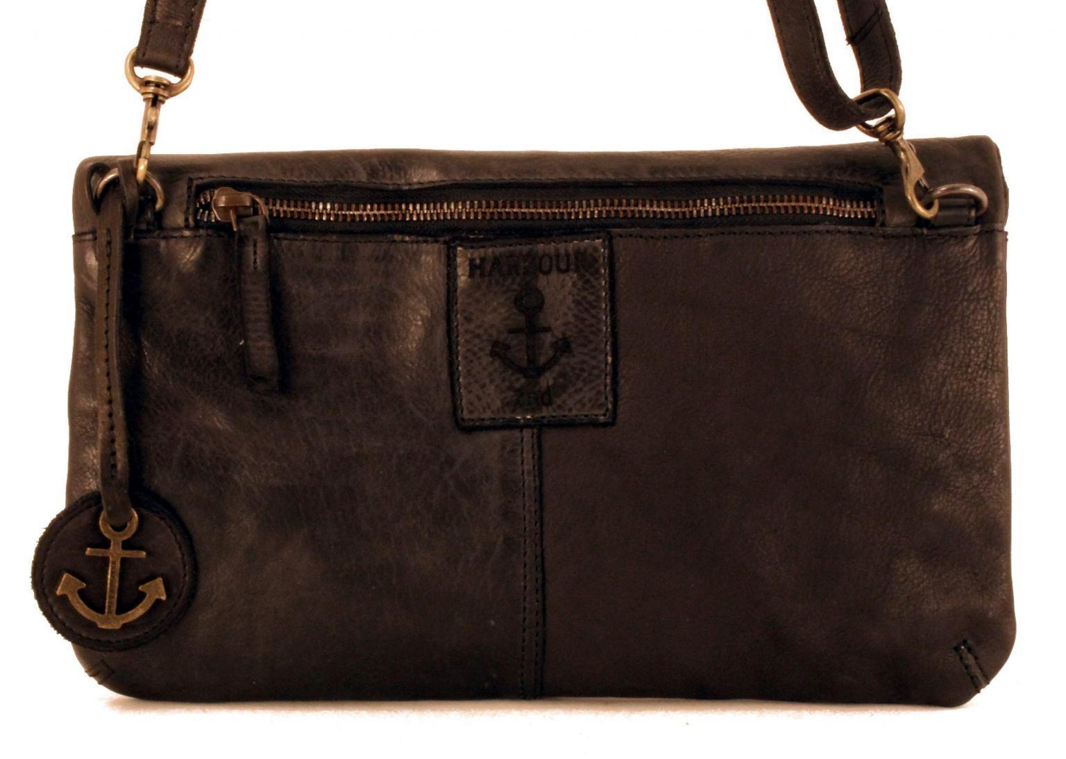 Umhängeclutch Harbour 2nd Adina navy Vintageleder dunkelblau