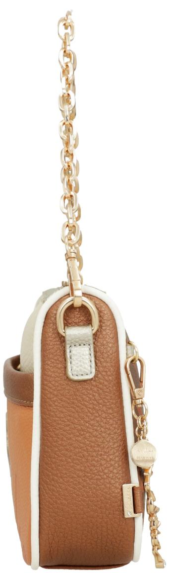 Umhängetasche Anekke Essentials Korallenrot Metallicprint orangebraun kupfer