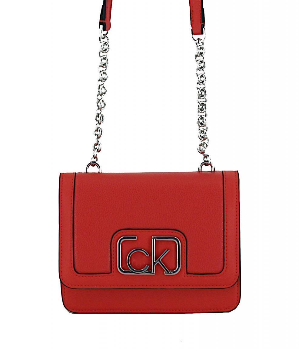 Umhängetasche Calvin Klein Flap Shoulder Bag Vibrant Coral