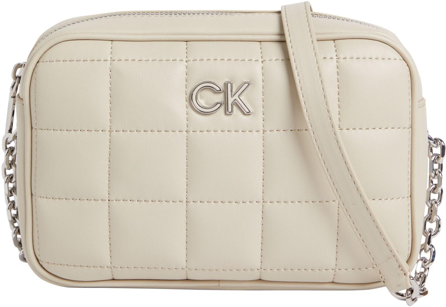 Calvin Klein Re-Lock Quilt Camera Bag Stoney Beige