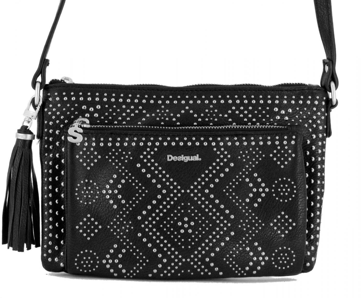 Umhängetasche Desigual Toulouse Crux Schwarz Nieten
