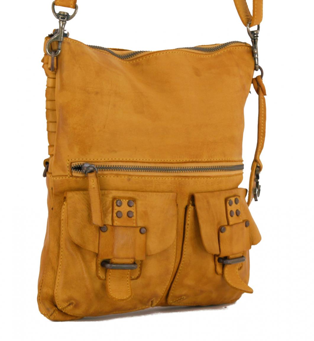 Umhängetasche Flechtdesign Harbour 2nd Philipine Mustard gelb