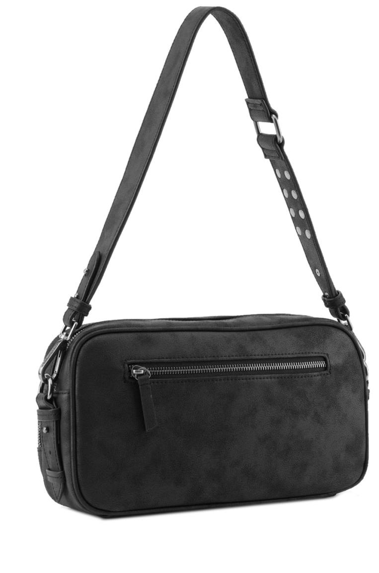 Umhängetasche FredsBruder Rebel At Heart Black matt Leder