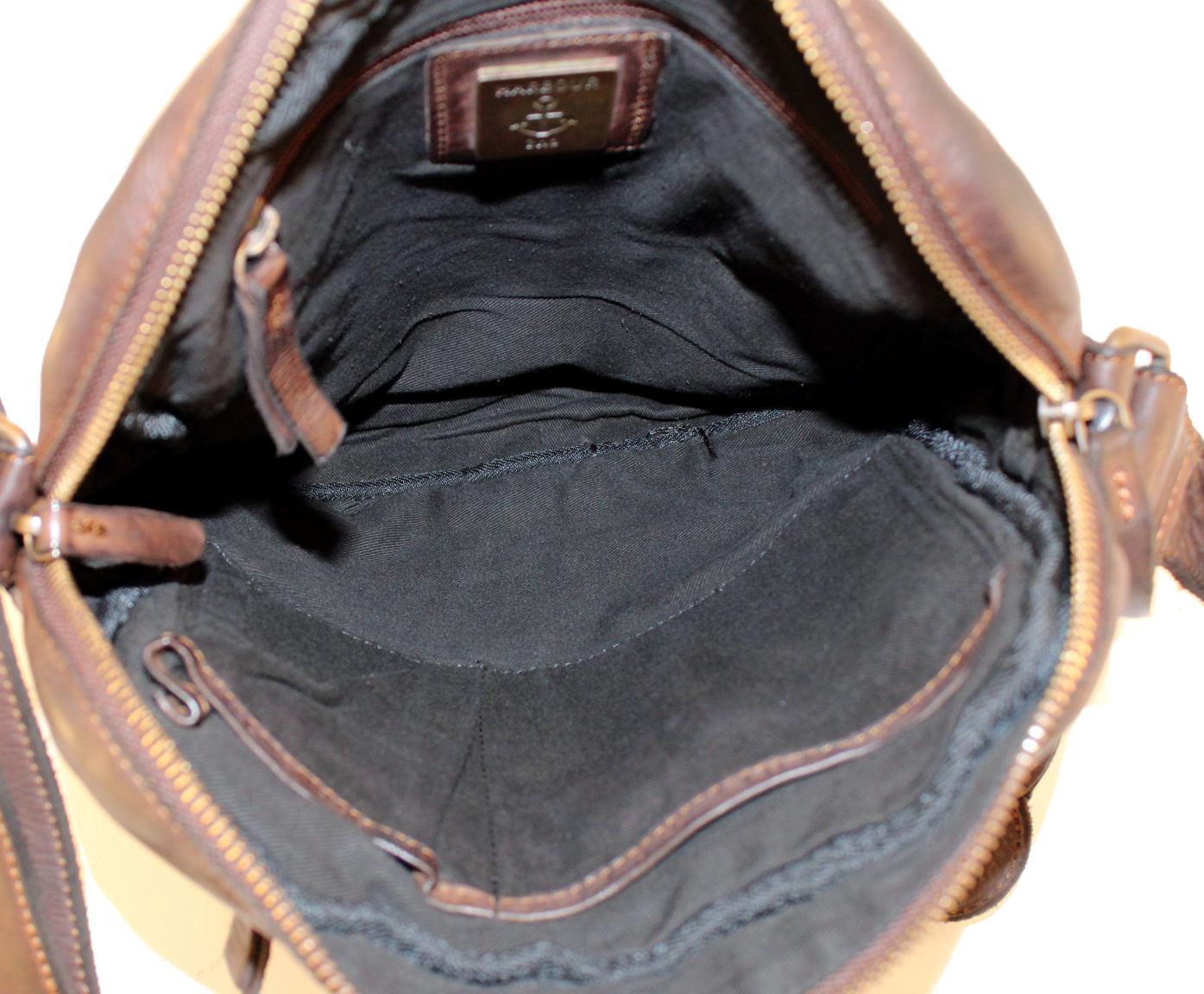 Umhängetasche Harbour 2nd Siw Olive Green Glattleder Nieten