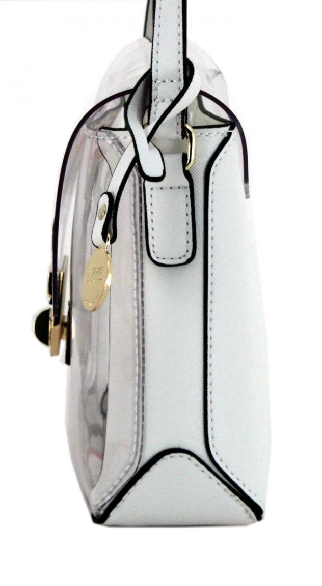 Umhängetasche L.Credi Munich Cami weiß transparent Etui