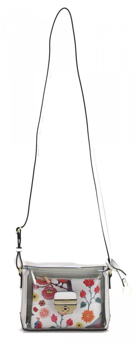 Umhängetasche L.Credi Munich Cami weiß transparent Etui