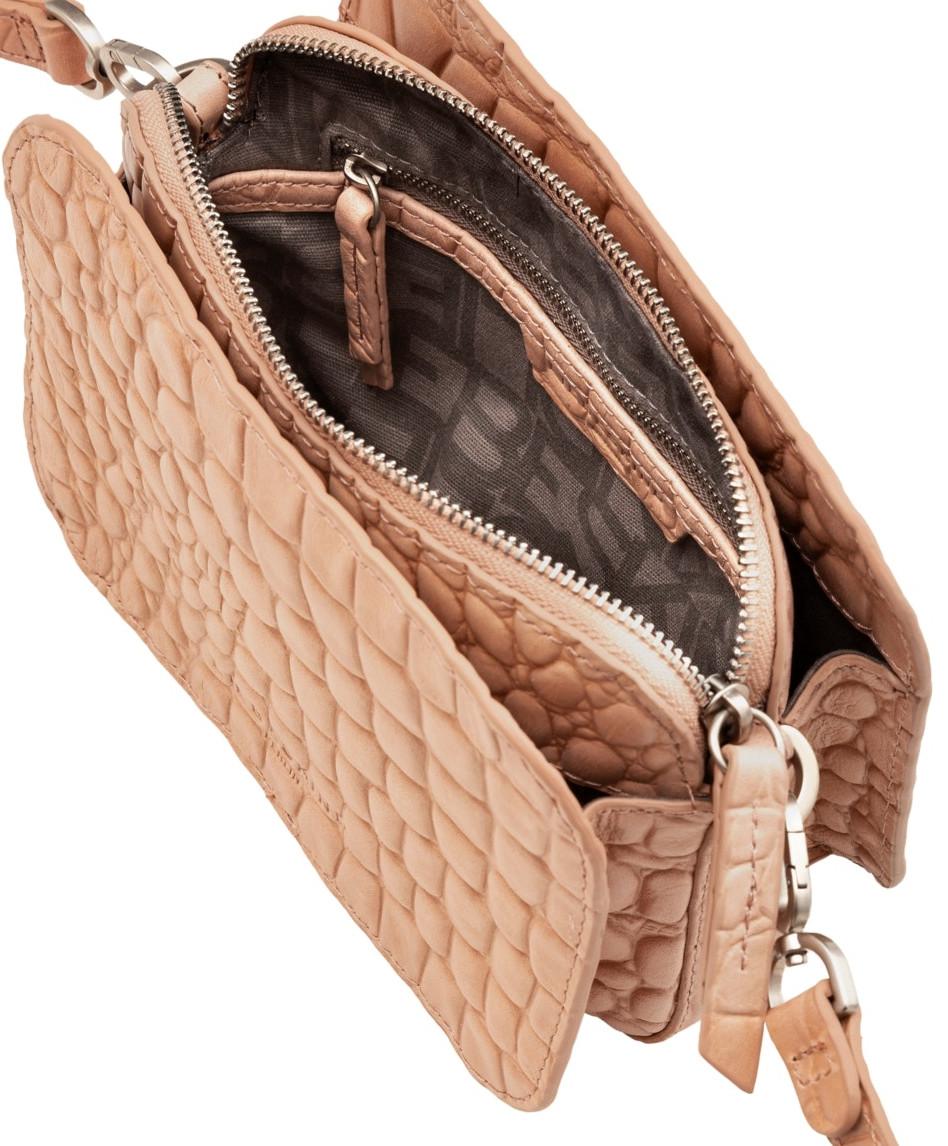 Umhängetasche Liebeskind Malibu Crossbody dusty rose Waxy Croco