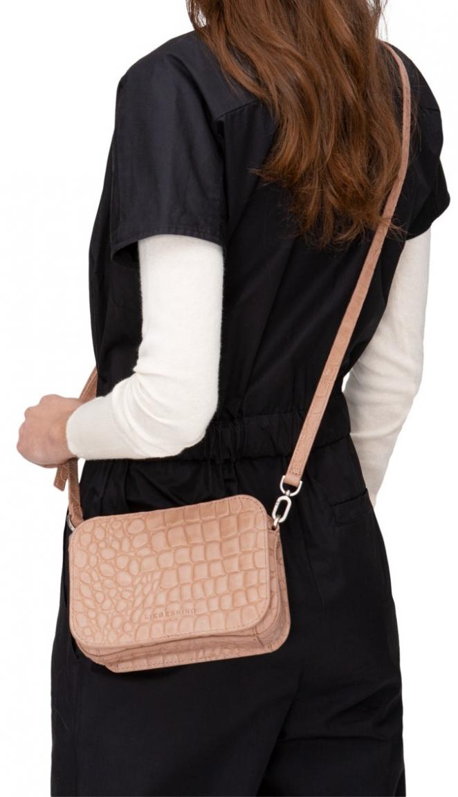 Umhängetasche Liebeskind Malibu Crossbody dusty rose Waxy Croco