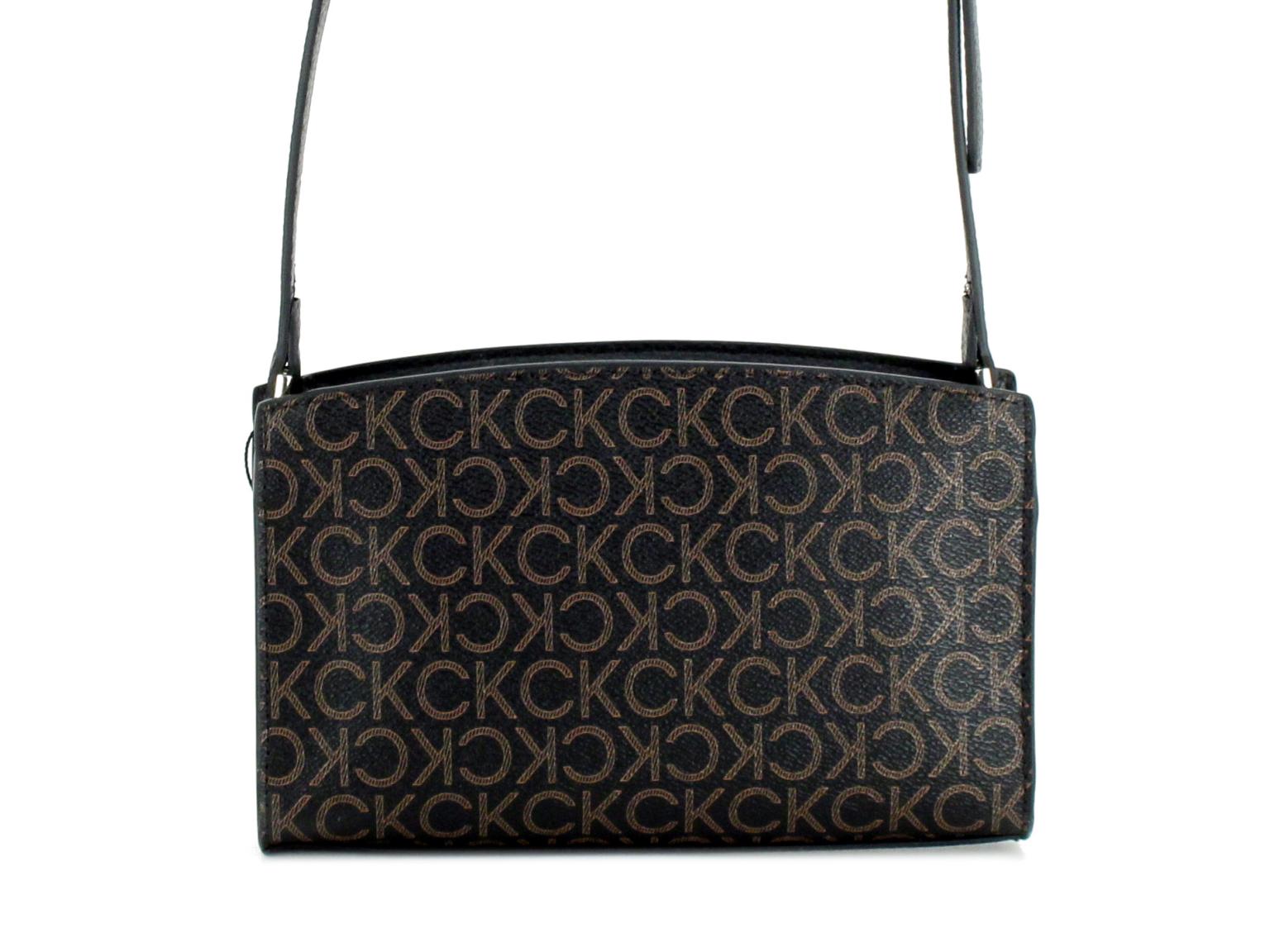 Umhängetasche Logoprint CK Code Crossbody Brown Mono dunkelbraun