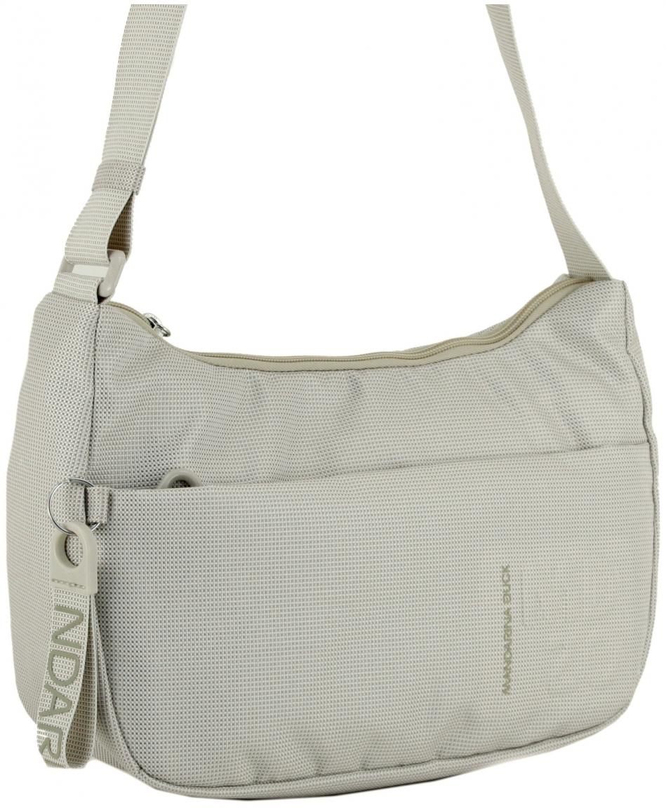 Umhängetasche Mandarina Duck MD20 Hobo Whitecap Gray beige