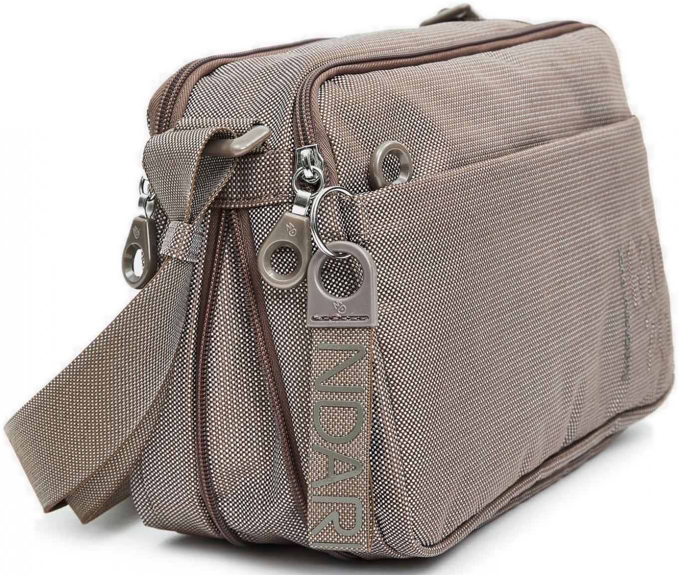 Umhängetasche  Mandarina Duck MD20 Taupe zweigeteilt