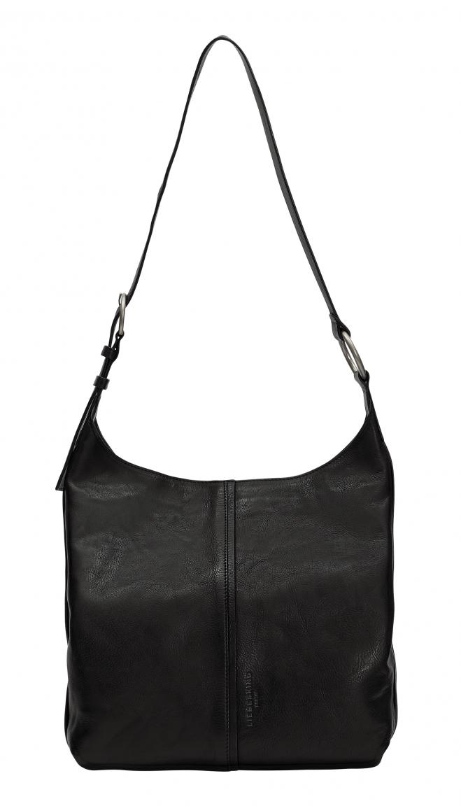Umhängetasche Medium Liebeskind Hobo Black Glattleder