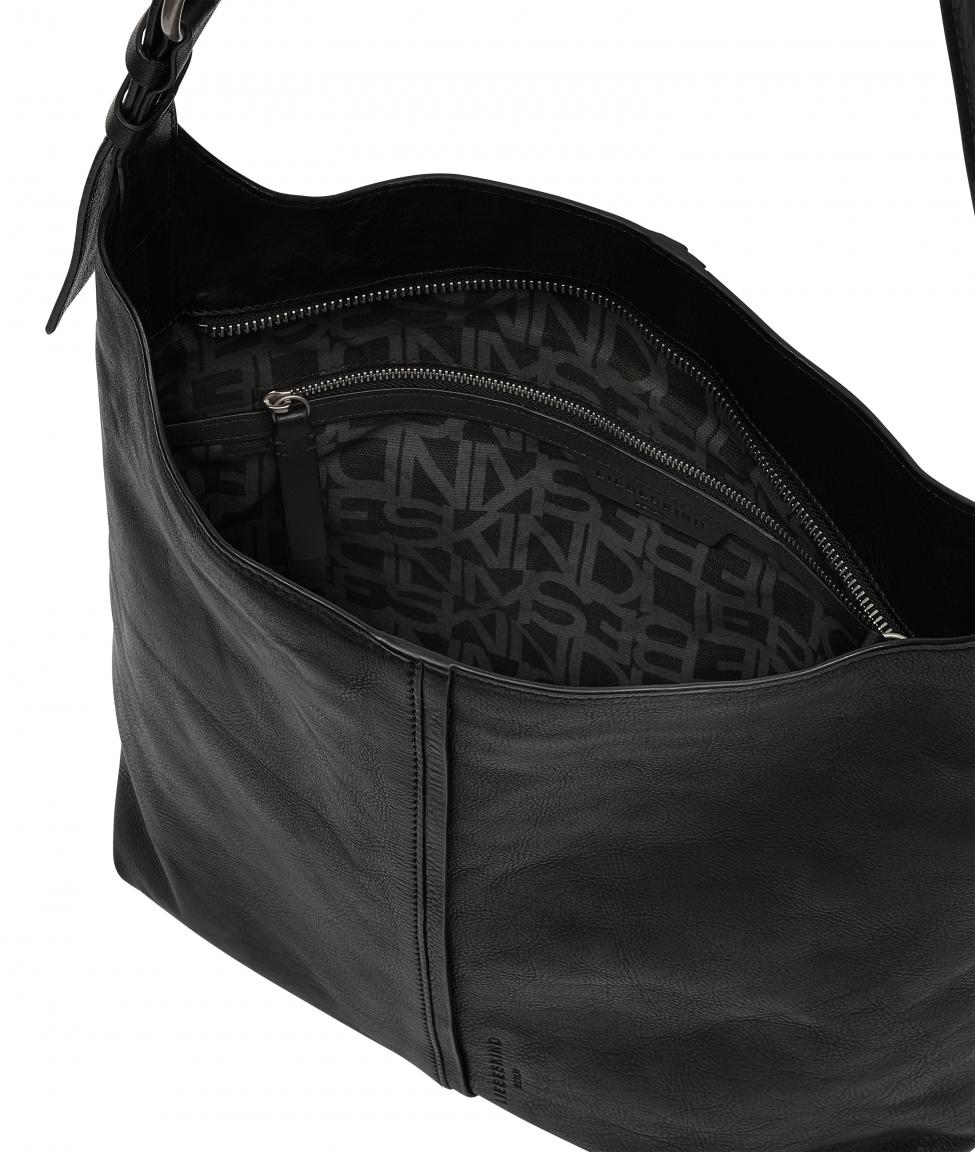 Umhängetasche Medium Liebeskind Hobo Black Glattleder