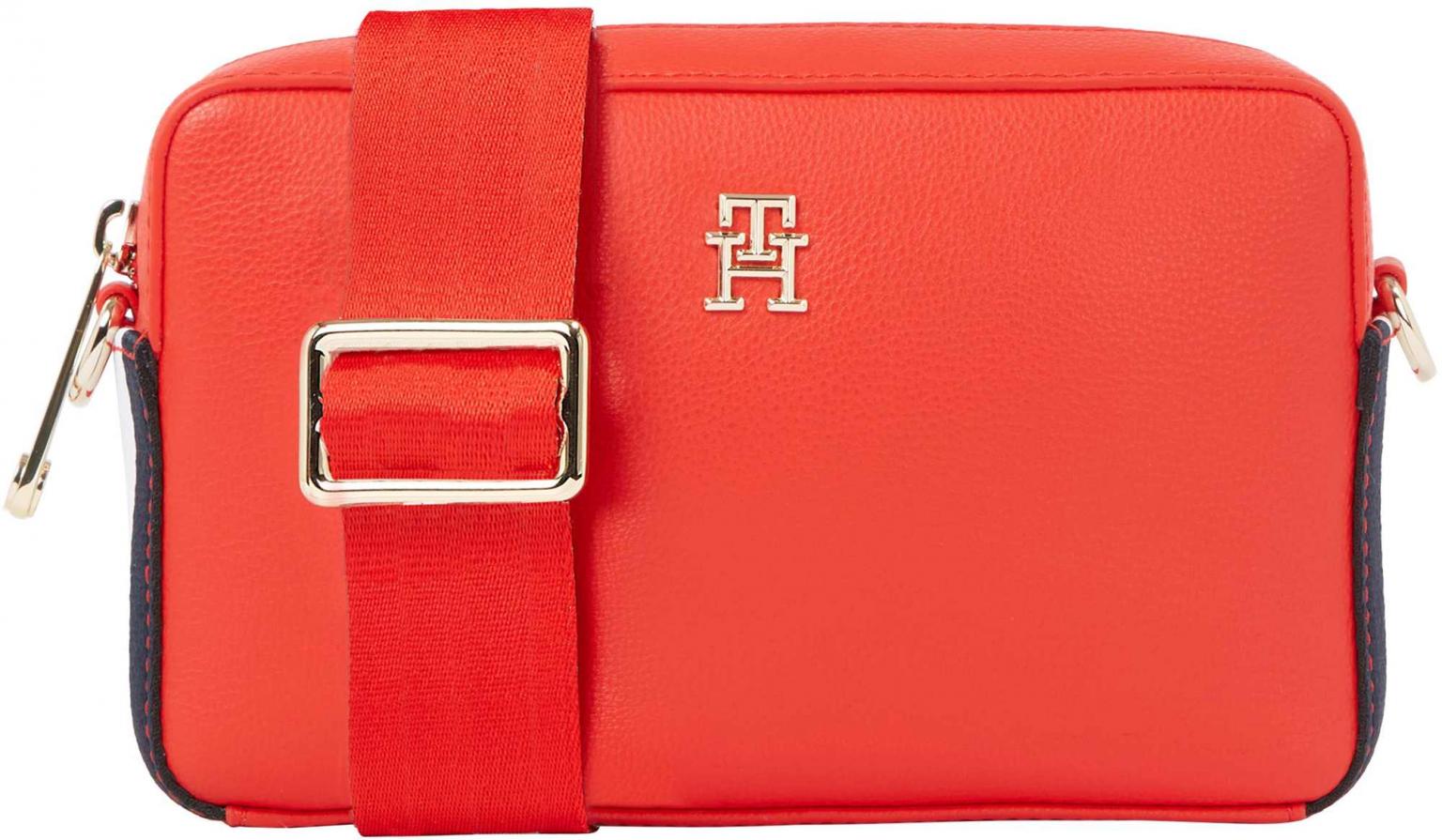 Umhängetasche Tommy Hilfiger TH Essential SC Camera Bag Corp Rot Webband