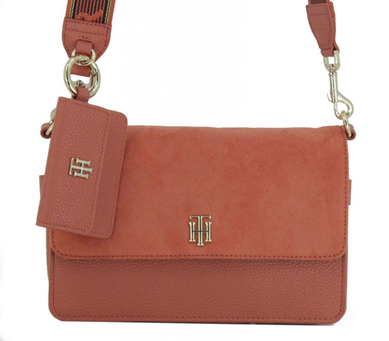 Umhängetasche mit Überschlag altrosaTH Soft Flap Crossover Mineralize