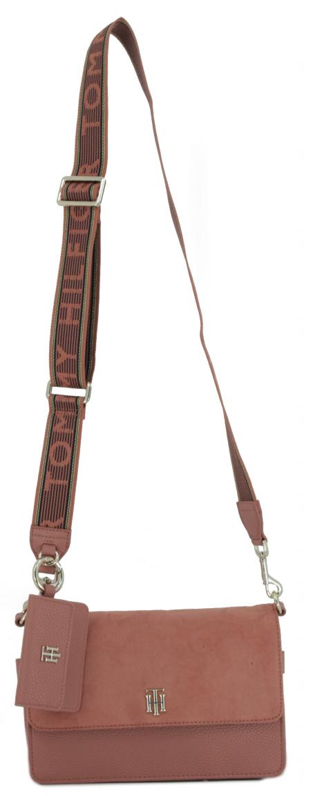 Umhängetasche mit Überschlag altrosaTH Soft Flap Crossover Mineralize