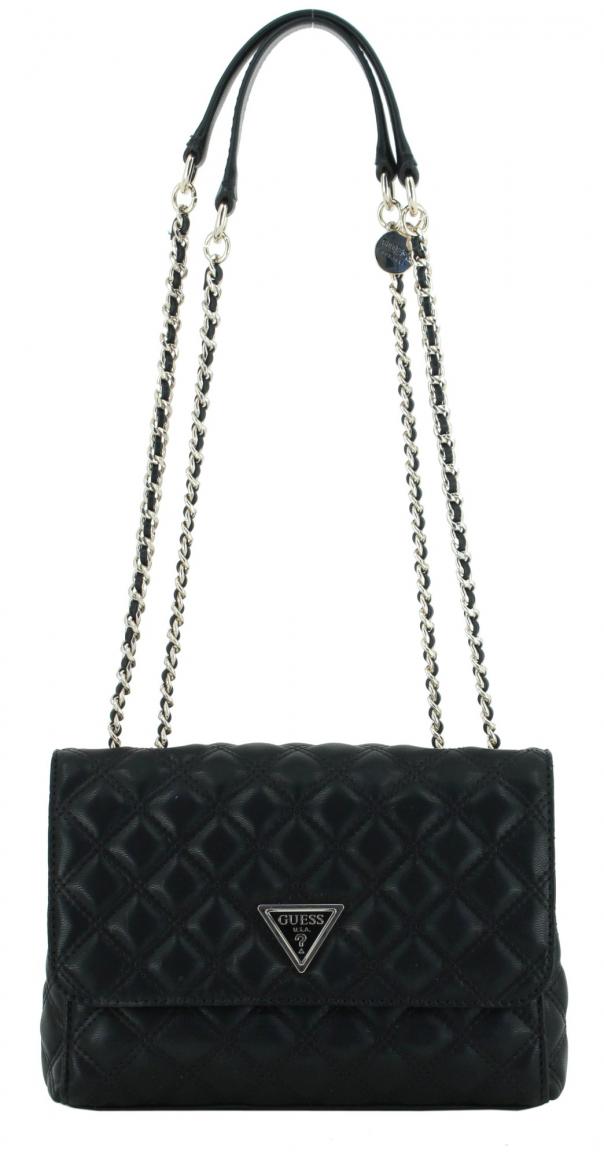 Umhängetasche schwarz Guess Giully Quilted Crossbody