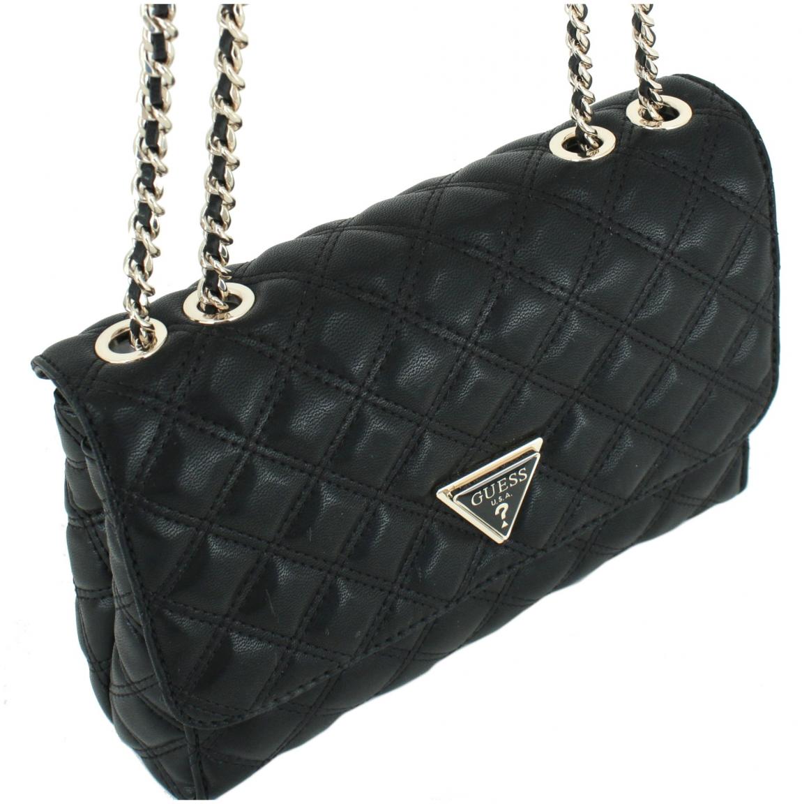 Umhängetasche schwarz Guess Giully Quilted Crossbody