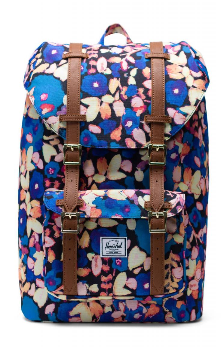 Unirucksack Little America Blumenmuster Herschel blau bunt