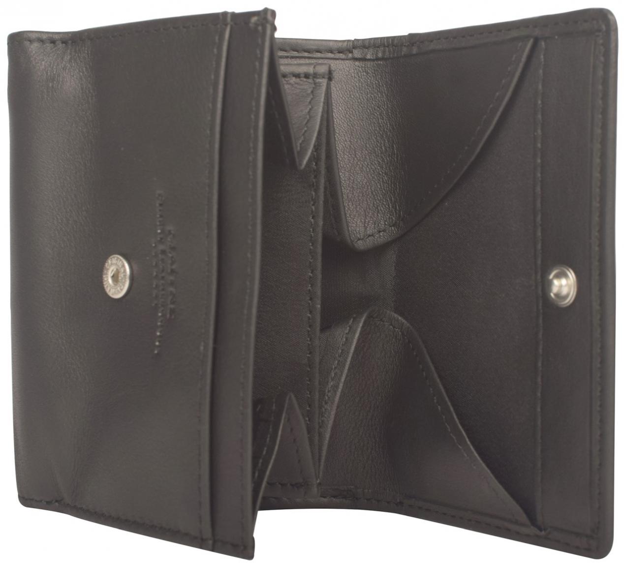 Unisex Geldtasche schwarz Leder Maitre F3 Guntram