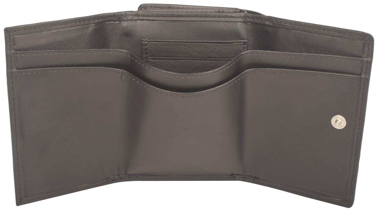 Unisex Geldtasche schwarz Leder Maitre F3 Guntram