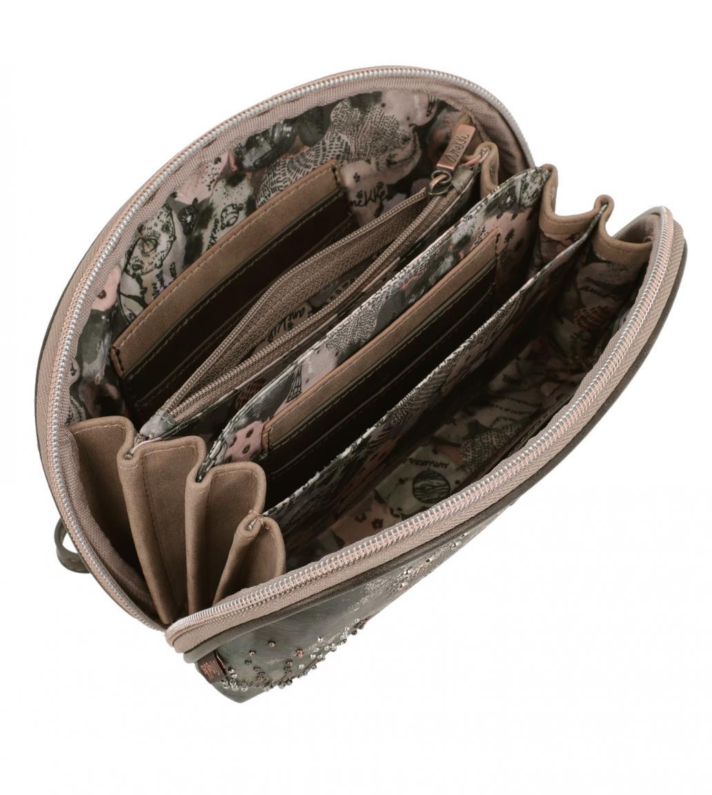 Universe Taschenorganizer Space Anekke Kartensteckfächer Stars Planets braun taupe