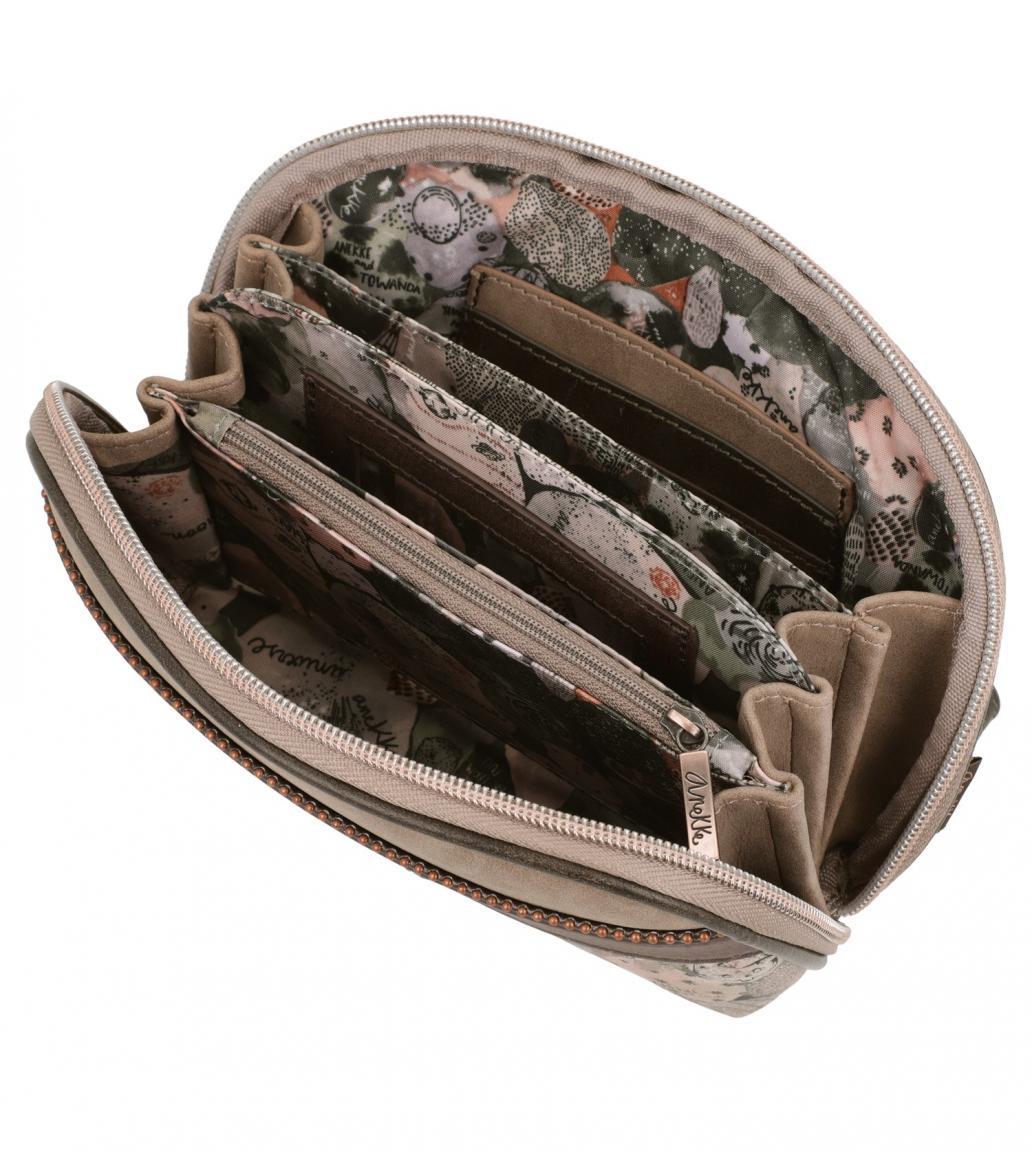Universe Taschenorganizer Space Anekke Kartensteckfächer Stars Planets braun taupe