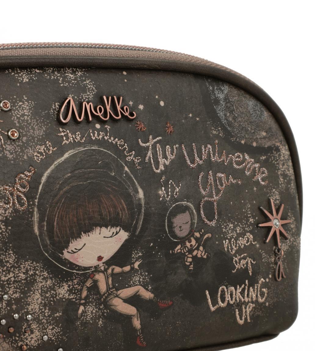 Universe Taschenorganizer Space Anekke Kartensteckfächer Stars Planets braun taupe