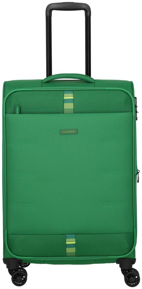 Urlaubskoffer erweiterbar grün Weichgepäck Travelite Rügen M 67cm