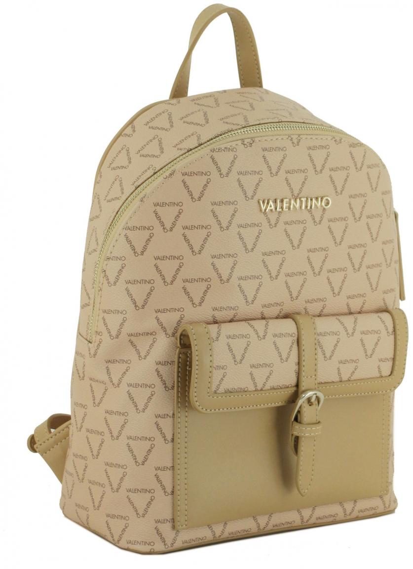 Valentino Alltagsrucksack Damen Liuto Beige Logoprint 