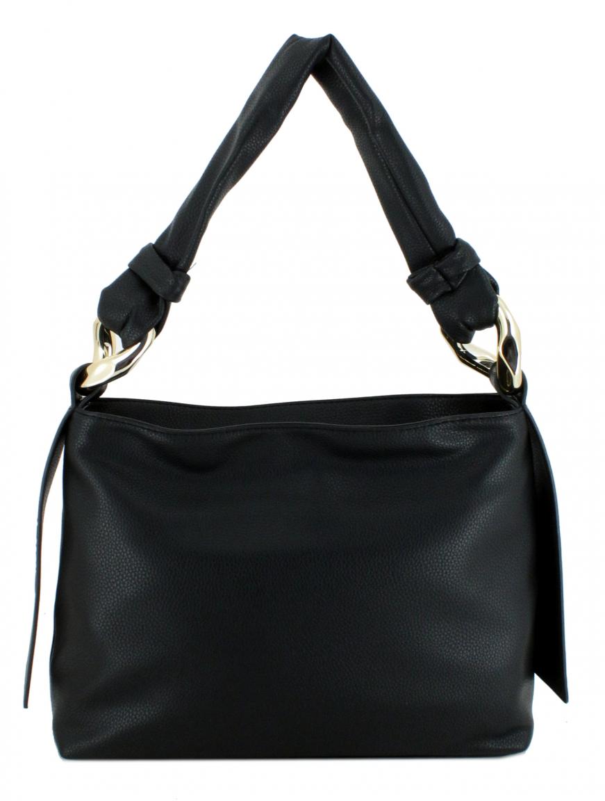 Valentino Beuteltasche schwarz nachhaltig Ring RE Nero Kettenglied