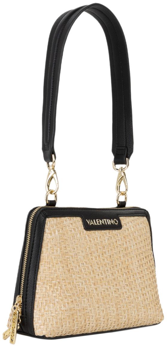 Valentino Crossover Bag schwarz Demetra Naturale Bast elegant