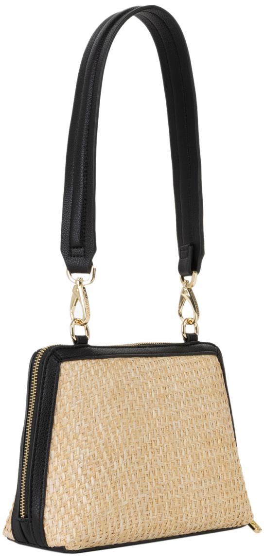 Valentino Crossover Bag schwarz Demetra Naturale Bast elegant