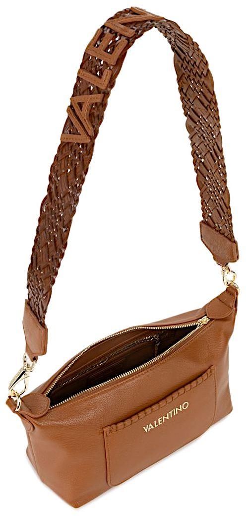 Valentino Damentasche Aleksandra Primavera Cuoio Cognac Flechtgurt