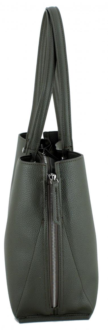 Valentino Henkeltasche Parka Militare olivgrün erweiterbar