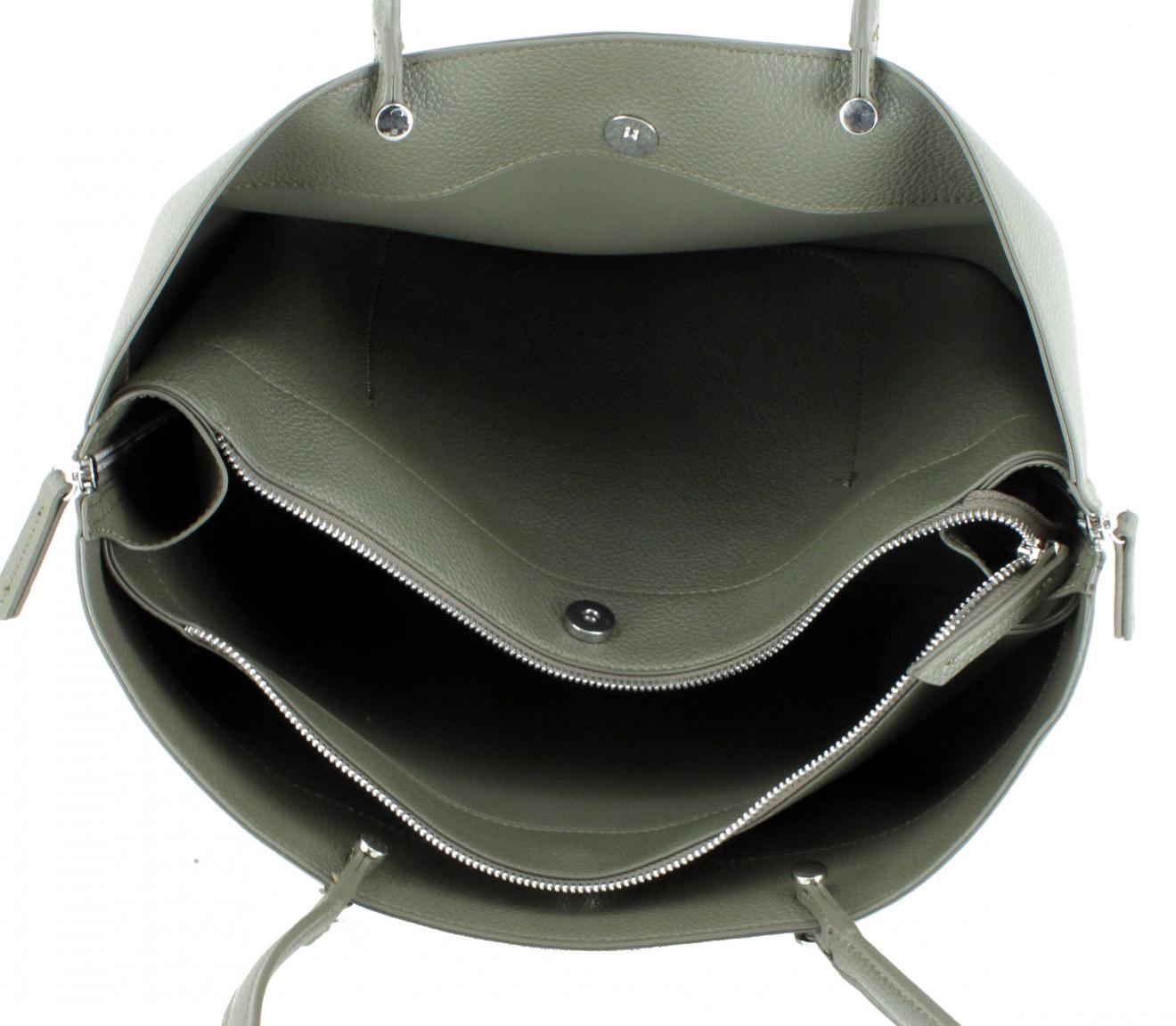 Valentino Henkeltasche Parka Militare olivgrün erweiterbar