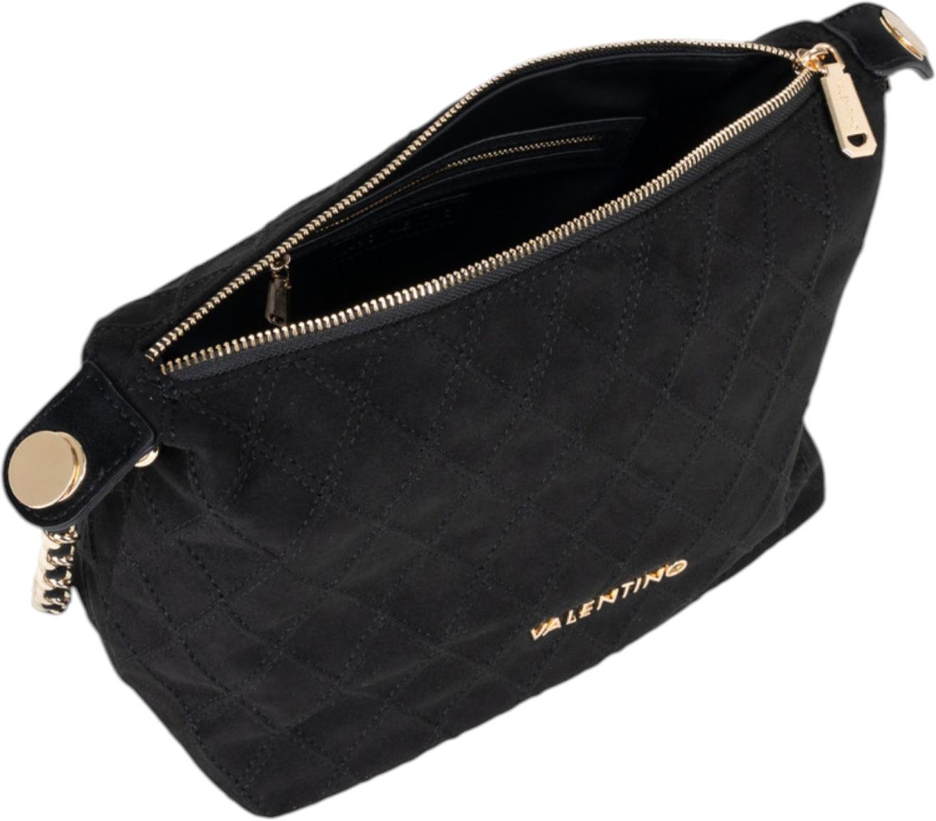 Valentino Makena Beuteltasche Velours Schwarz