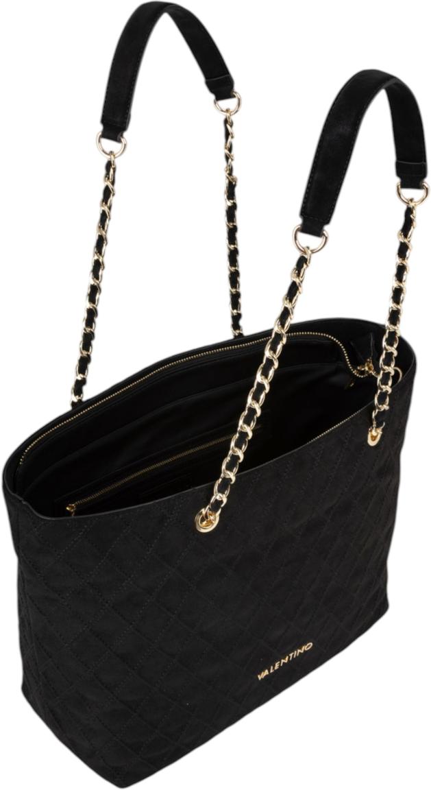 Valentino Makena Shopper Velours Schwarz