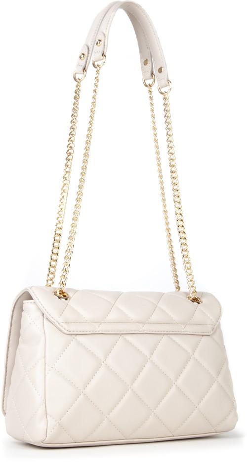 Valentino Ocarina Ecru Shoulder Bag gesteppt hellbeige Metallkette